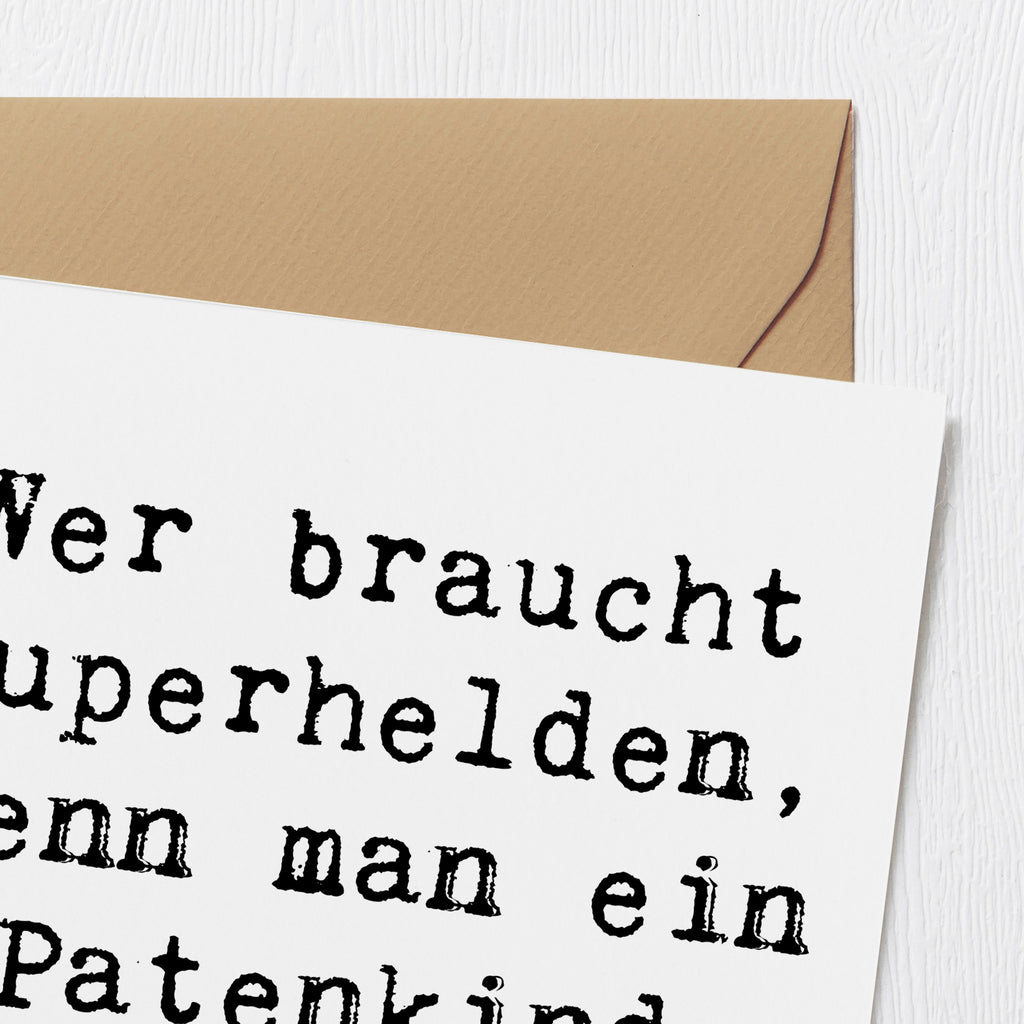 Deluxe Karte Spruch Patenkind Wunder Karte, Grußkarte, Klappkarte, Einladungskarte, Glückwunschkarte, Hochzeitskarte, Geburtstagskarte, Hochwertige Grußkarte, Hochwertige Klappkarte, Familie, Vatertag, Muttertag, Bruder, Schwester, Mama, Papa, Oma, Opa