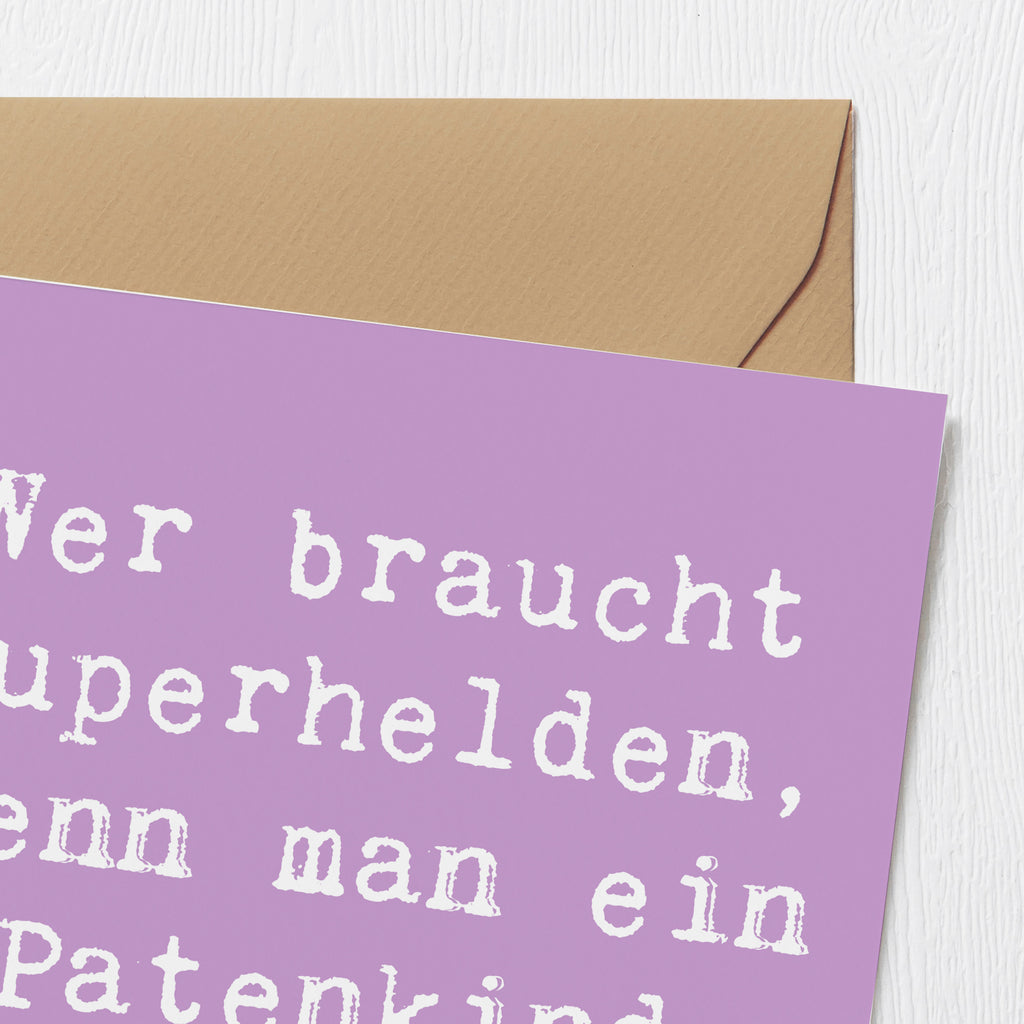 Deluxe Karte Spruch Patenkind Wunder Karte, Grußkarte, Klappkarte, Einladungskarte, Glückwunschkarte, Hochzeitskarte, Geburtstagskarte, Hochwertige Grußkarte, Hochwertige Klappkarte, Familie, Vatertag, Muttertag, Bruder, Schwester, Mama, Papa, Oma, Opa