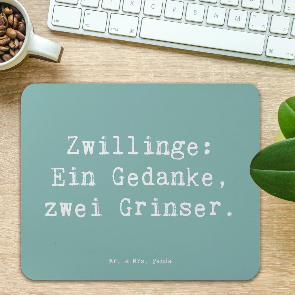 Mauspad Spruch Zwillingsgeschwister Grinser Mousepad, Computer zubehör, Büroausstattung, PC Zubehör, Arbeitszimmer, Mauspad, Einzigartiges Mauspad, Designer Mauspad, Mausunterlage, Mauspad Büro, Familie, Vatertag, Muttertag, Bruder, Schwester, Mama, Papa, Oma, Opa