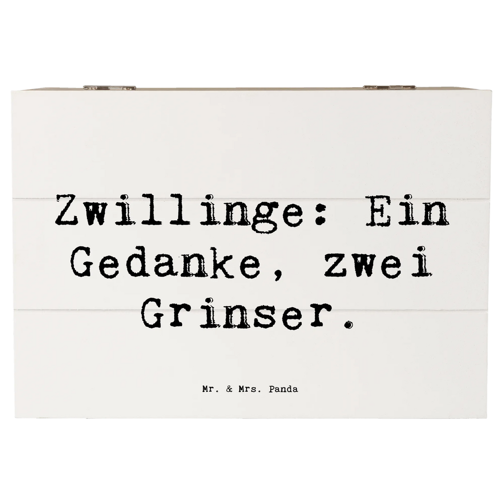 Holzkiste Spruch Zwillingsgeschwister Grinser Holzkiste, Kiste, Schatzkiste, Truhe, Schatulle, XXL, Erinnerungsbox, Erinnerungskiste, Dekokiste, Aufbewahrungsbox, Geschenkbox, Geschenkdose, Familie, Vatertag, Muttertag, Bruder, Schwester, Mama, Papa, Oma, Opa