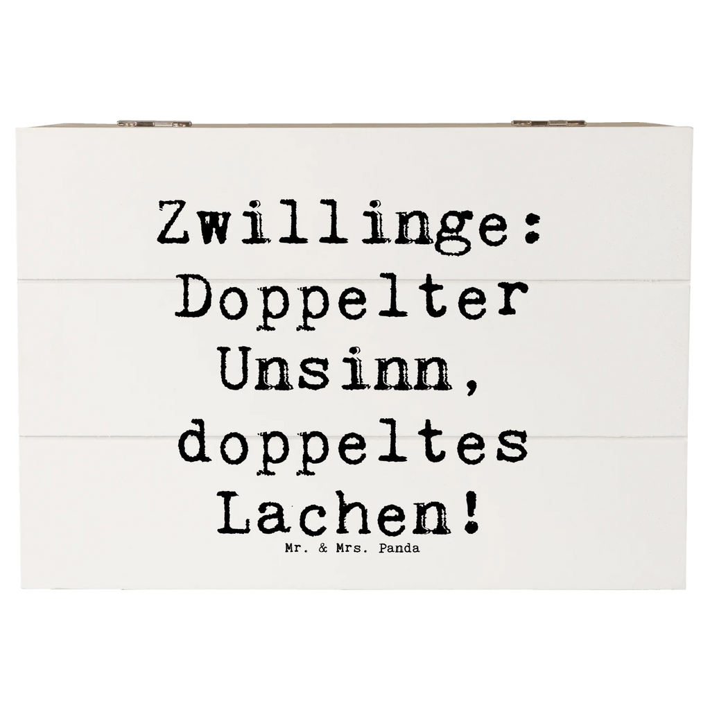 Holzkiste Spruch Zwillingsgeschwister Spaß Holzkiste, Kiste, Schatzkiste, Truhe, Schatulle, XXL, Erinnerungsbox, Erinnerungskiste, Dekokiste, Aufbewahrungsbox, Geschenkbox, Geschenkdose, Familie, Vatertag, Muttertag, Bruder, Schwester, Mama, Papa, Oma, Opa