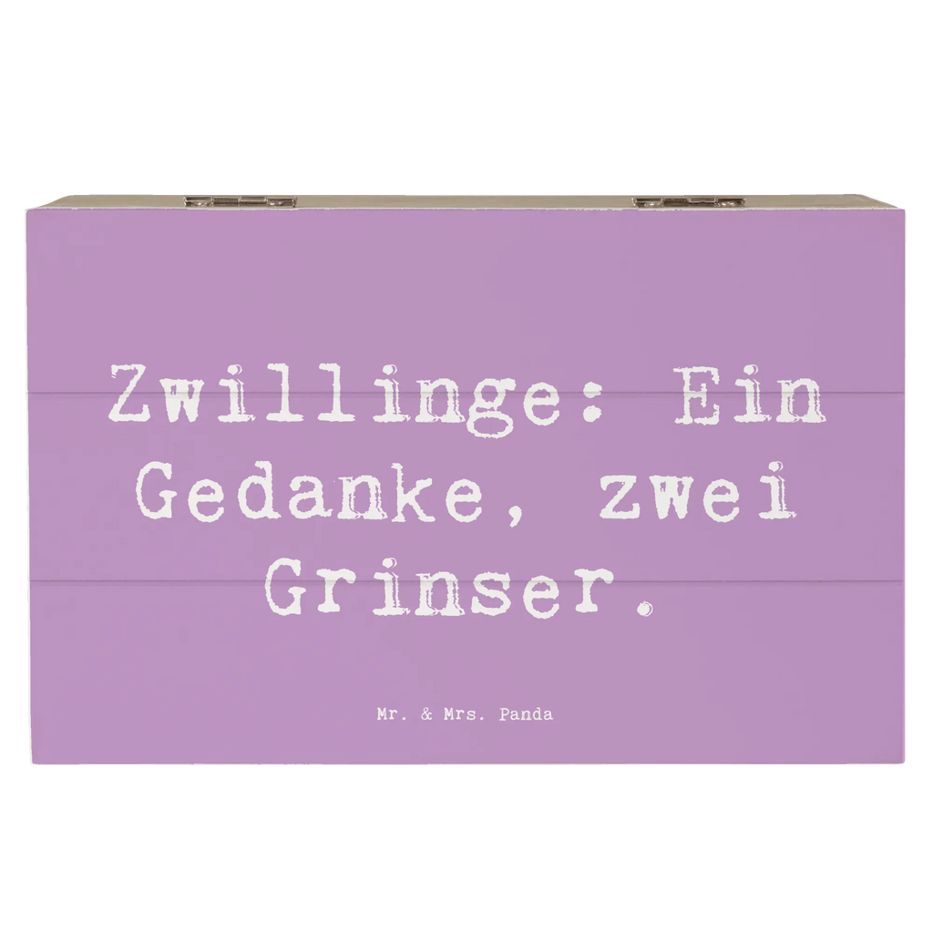 Holzkiste Spruch Zwillingsgeschwister Grinser Holzkiste, Kiste, Schatzkiste, Truhe, Schatulle, XXL, Erinnerungsbox, Erinnerungskiste, Dekokiste, Aufbewahrungsbox, Geschenkbox, Geschenkdose, Familie, Vatertag, Muttertag, Bruder, Schwester, Mama, Papa, Oma, Opa