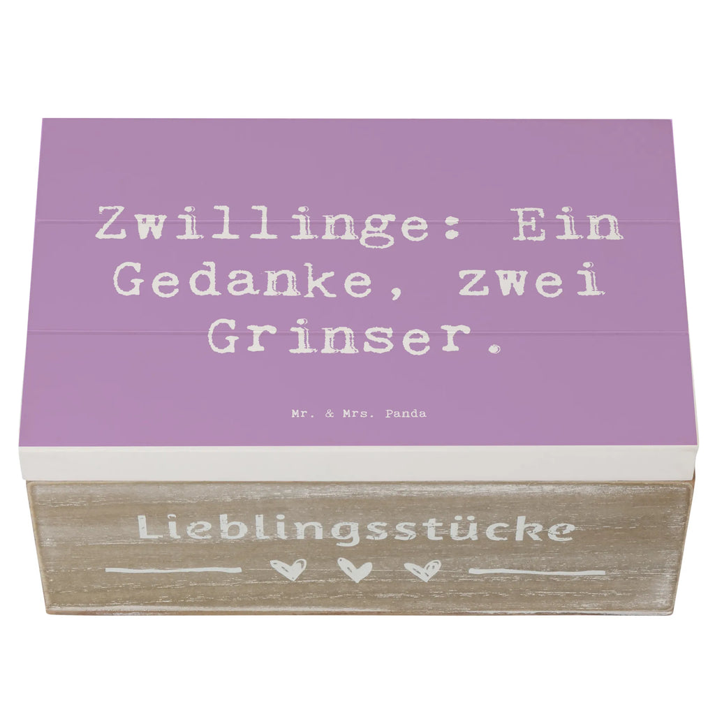 Holzkiste Spruch Zwillingsgeschwister Grinser Holzkiste, Kiste, Schatzkiste, Truhe, Schatulle, XXL, Erinnerungsbox, Erinnerungskiste, Dekokiste, Aufbewahrungsbox, Geschenkbox, Geschenkdose, Familie, Vatertag, Muttertag, Bruder, Schwester, Mama, Papa, Oma, Opa