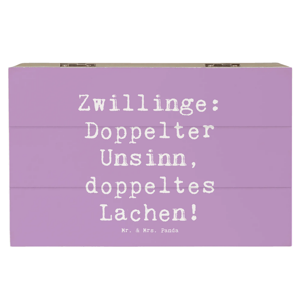 Holzkiste Spruch Zwillingsgeschwister Spaß Holzkiste, Kiste, Schatzkiste, Truhe, Schatulle, XXL, Erinnerungsbox, Erinnerungskiste, Dekokiste, Aufbewahrungsbox, Geschenkbox, Geschenkdose, Familie, Vatertag, Muttertag, Bruder, Schwester, Mama, Papa, Oma, Opa