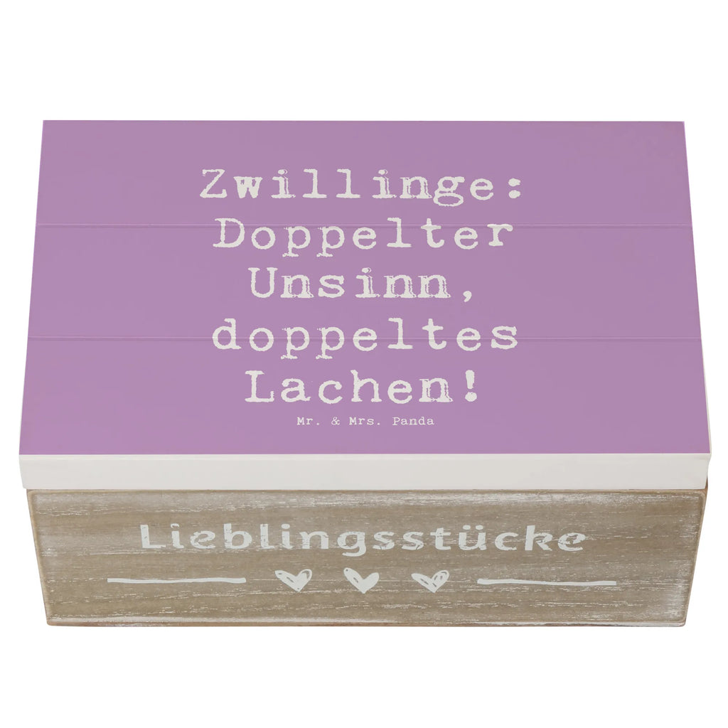 Holzkiste Spruch Zwillingsgeschwister Spaß Holzkiste, Kiste, Schatzkiste, Truhe, Schatulle, XXL, Erinnerungsbox, Erinnerungskiste, Dekokiste, Aufbewahrungsbox, Geschenkbox, Geschenkdose, Familie, Vatertag, Muttertag, Bruder, Schwester, Mama, Papa, Oma, Opa