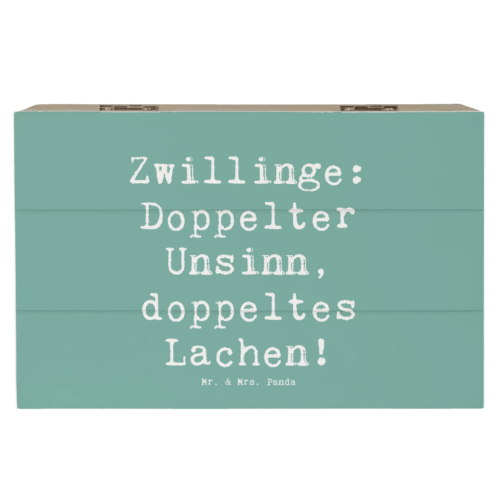 Holzkiste Spruch Zwillingsgeschwister Spaß Holzkiste, Kiste, Schatzkiste, Truhe, Schatulle, XXL, Erinnerungsbox, Erinnerungskiste, Dekokiste, Aufbewahrungsbox, Geschenkbox, Geschenkdose, Familie, Vatertag, Muttertag, Bruder, Schwester, Mama, Papa, Oma, Opa