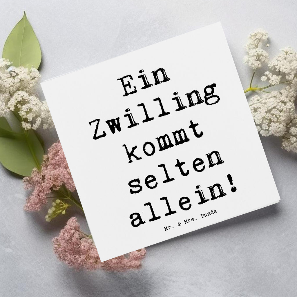 Deluxe Karte Spruch Zwillingsgeschwister Liebe Karte, Grußkarte, Klappkarte, Einladungskarte, Glückwunschkarte, Hochzeitskarte, Geburtstagskarte, Hochwertige Grußkarte, Hochwertige Klappkarte, Familie, Vatertag, Muttertag, Bruder, Schwester, Mama, Papa, Oma, Opa