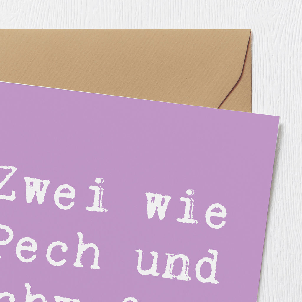 Deluxe Karte Spruch Zwillingsgeschwister Duo Karte, Grußkarte, Klappkarte, Einladungskarte, Glückwunschkarte, Hochzeitskarte, Geburtstagskarte, Hochwertige Grußkarte, Hochwertige Klappkarte, Familie, Vatertag, Muttertag, Bruder, Schwester, Mama, Papa, Oma, Opa