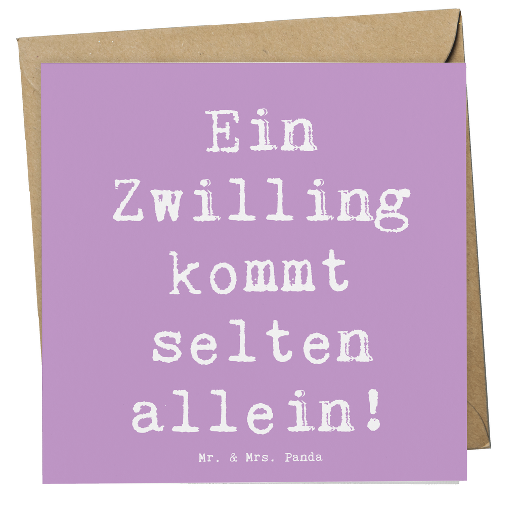 Deluxe Karte Spruch Zwillingsgeschwister Liebe Karte, Grußkarte, Klappkarte, Einladungskarte, Glückwunschkarte, Hochzeitskarte, Geburtstagskarte, Hochwertige Grußkarte, Hochwertige Klappkarte, Familie, Vatertag, Muttertag, Bruder, Schwester, Mama, Papa, Oma, Opa