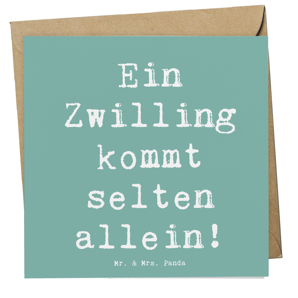 Deluxe Karte Spruch Zwillingsgeschwister Liebe Karte, Grußkarte, Klappkarte, Einladungskarte, Glückwunschkarte, Hochzeitskarte, Geburtstagskarte, Hochwertige Grußkarte, Hochwertige Klappkarte, Familie, Vatertag, Muttertag, Bruder, Schwester, Mama, Papa, Oma, Opa