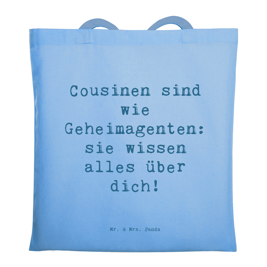 Tragetasche Spruch Cousinen Geheimagenten Beuteltasche, Beutel, Einkaufstasche, Jutebeutel, Stoffbeutel, Tasche, Shopper, Umhängetasche, Strandtasche, Schultertasche, Stofftasche, Tragetasche, Badetasche, Jutetasche, Einkaufstüte, Laptoptasche, Familie, Vatertag, Muttertag, Bruder, Schwester, Mama, Papa, Oma, Opa