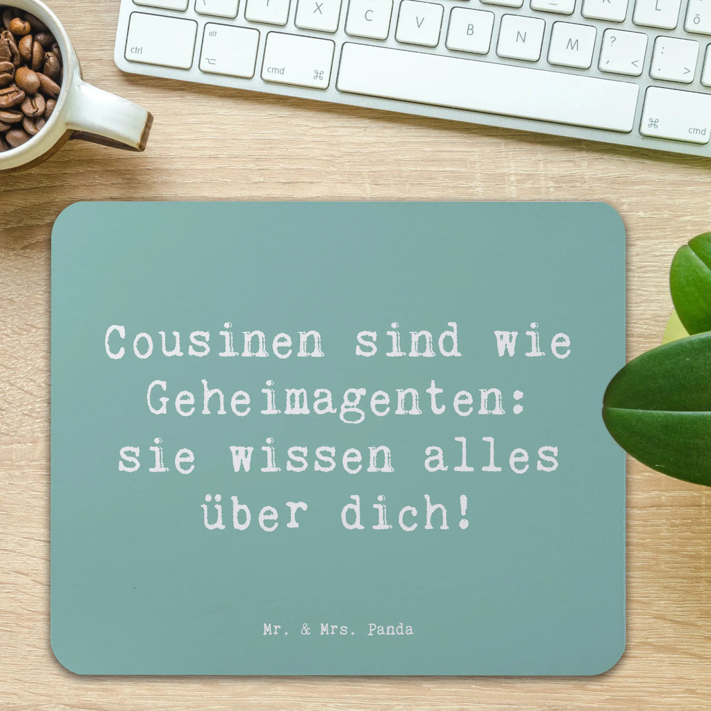 Mauspad Spruch Cousinen Geheimagenten Mousepad, Computer zubehör, Büroausstattung, PC Zubehör, Arbeitszimmer, Mauspad, Einzigartiges Mauspad, Designer Mauspad, Mausunterlage, Mauspad Büro, Familie, Vatertag, Muttertag, Bruder, Schwester, Mama, Papa, Oma, Opa