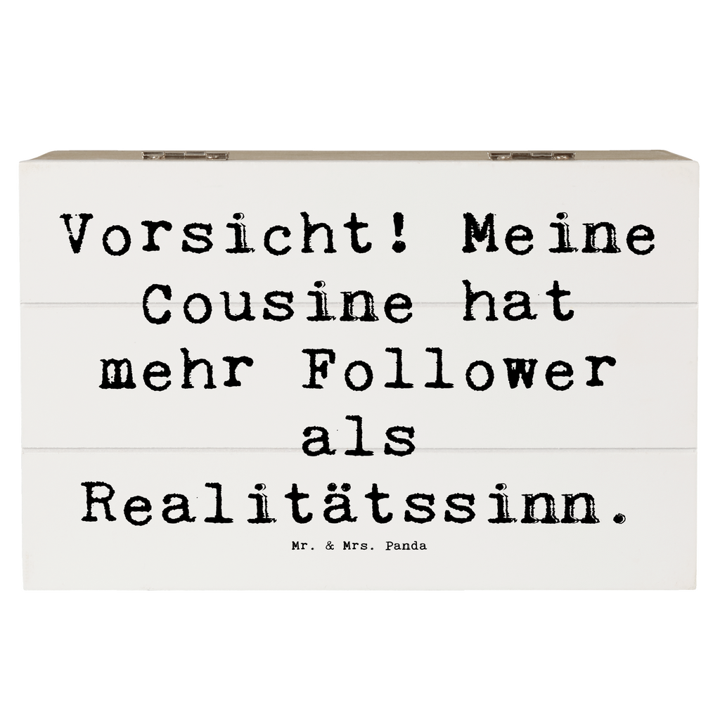 Holzkiste Spruch Cousine Influencer Holzkiste, Kiste, Schatzkiste, Truhe, Schatulle, XXL, Erinnerungsbox, Erinnerungskiste, Dekokiste, Aufbewahrungsbox, Geschenkbox, Geschenkdose, Familie, Vatertag, Muttertag, Bruder, Schwester, Mama, Papa, Oma, Opa