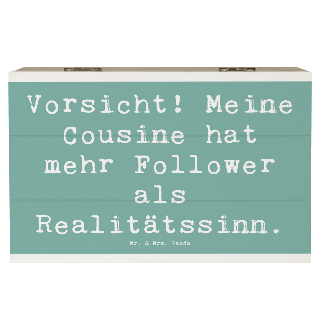 Holzkiste Spruch Cousine Influencer Holzkiste, Kiste, Schatzkiste, Truhe, Schatulle, XXL, Erinnerungsbox, Erinnerungskiste, Dekokiste, Aufbewahrungsbox, Geschenkbox, Geschenkdose, Familie, Vatertag, Muttertag, Bruder, Schwester, Mama, Papa, Oma, Opa