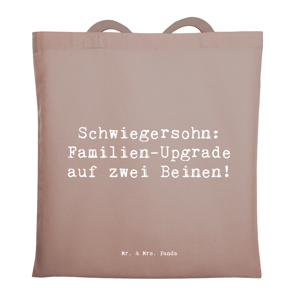 Tragetasche Spruch Schwiegersohn Upgrade Beuteltasche, Beutel, Einkaufstasche, Jutebeutel, Stoffbeutel, Tasche, Shopper, Umhängetasche, Strandtasche, Schultertasche, Stofftasche, Tragetasche, Badetasche, Jutetasche, Einkaufstüte, Laptoptasche, Familie, Vatertag, Muttertag, Bruder, Schwester, Mama, Papa, Oma, Opa