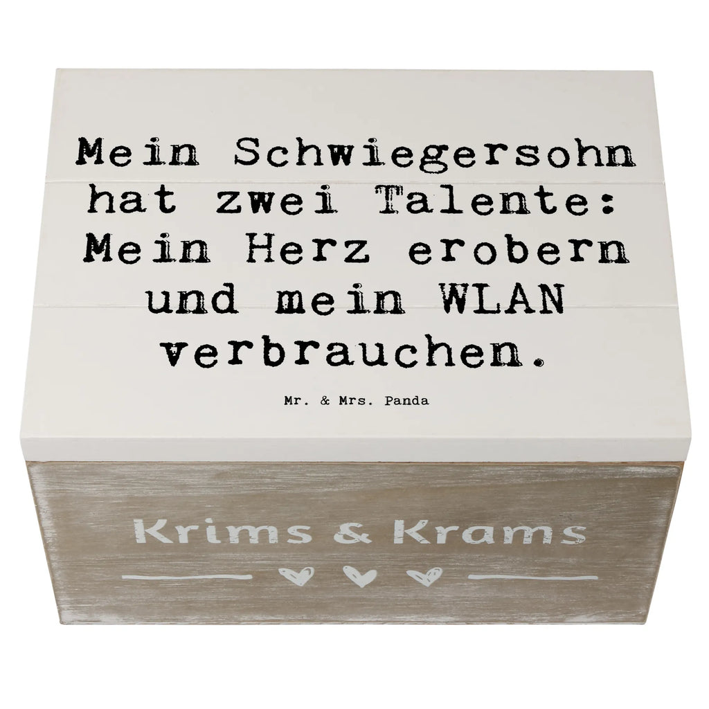 Holzkiste Spruch Schwiegersohn Talente Holzkiste, Kiste, Schatzkiste, Truhe, Schatulle, XXL, Erinnerungsbox, Erinnerungskiste, Dekokiste, Aufbewahrungsbox, Geschenkbox, Geschenkdose, Familie, Vatertag, Muttertag, Bruder, Schwester, Mama, Papa, Oma, Opa