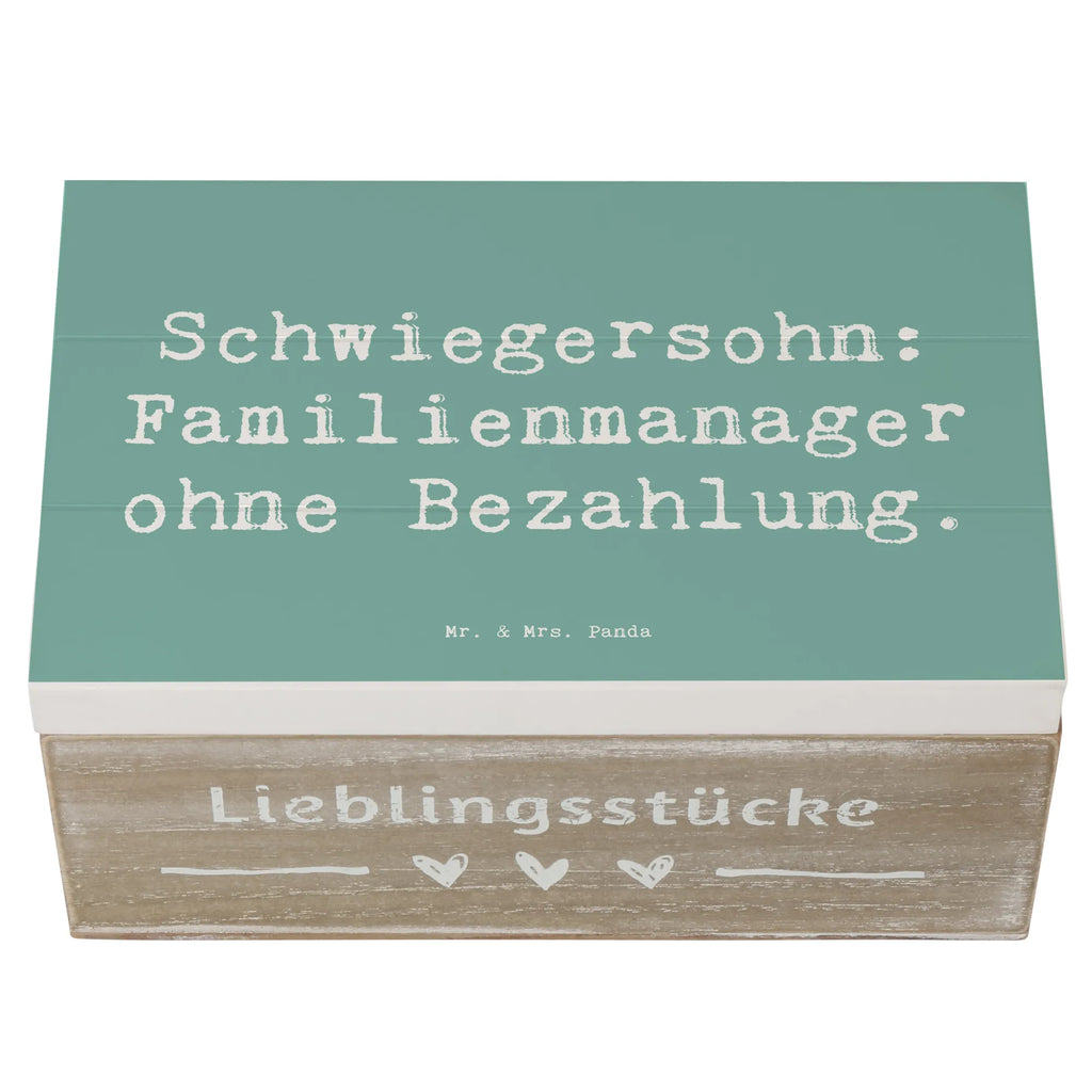 Holzkiste Spruch Schwiegersohn Manager Holzkiste, Kiste, Schatzkiste, Truhe, Schatulle, XXL, Erinnerungsbox, Erinnerungskiste, Dekokiste, Aufbewahrungsbox, Geschenkbox, Geschenkdose, Familie, Vatertag, Muttertag, Bruder, Schwester, Mama, Papa, Oma, Opa