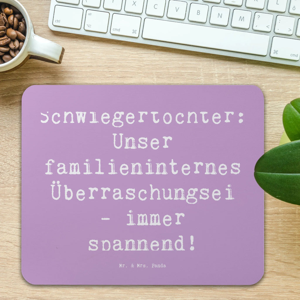 Mauspad Spruch Überraschungs-Schwiegertochter Mousepad, Computer zubehör, Büroausstattung, PC Zubehör, Arbeitszimmer, Mauspad, Einzigartiges Mauspad, Designer Mauspad, Mausunterlage, Mauspad Büro, Familie, Vatertag, Muttertag, Bruder, Schwester, Mama, Papa, Oma, Opa