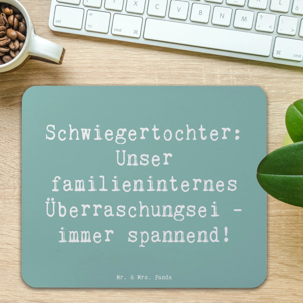 Mauspad Spruch Überraschungs-Schwiegertochter Mousepad, Computer zubehör, Büroausstattung, PC Zubehör, Arbeitszimmer, Mauspad, Einzigartiges Mauspad, Designer Mauspad, Mausunterlage, Mauspad Büro, Familie, Vatertag, Muttertag, Bruder, Schwester, Mama, Papa, Oma, Opa