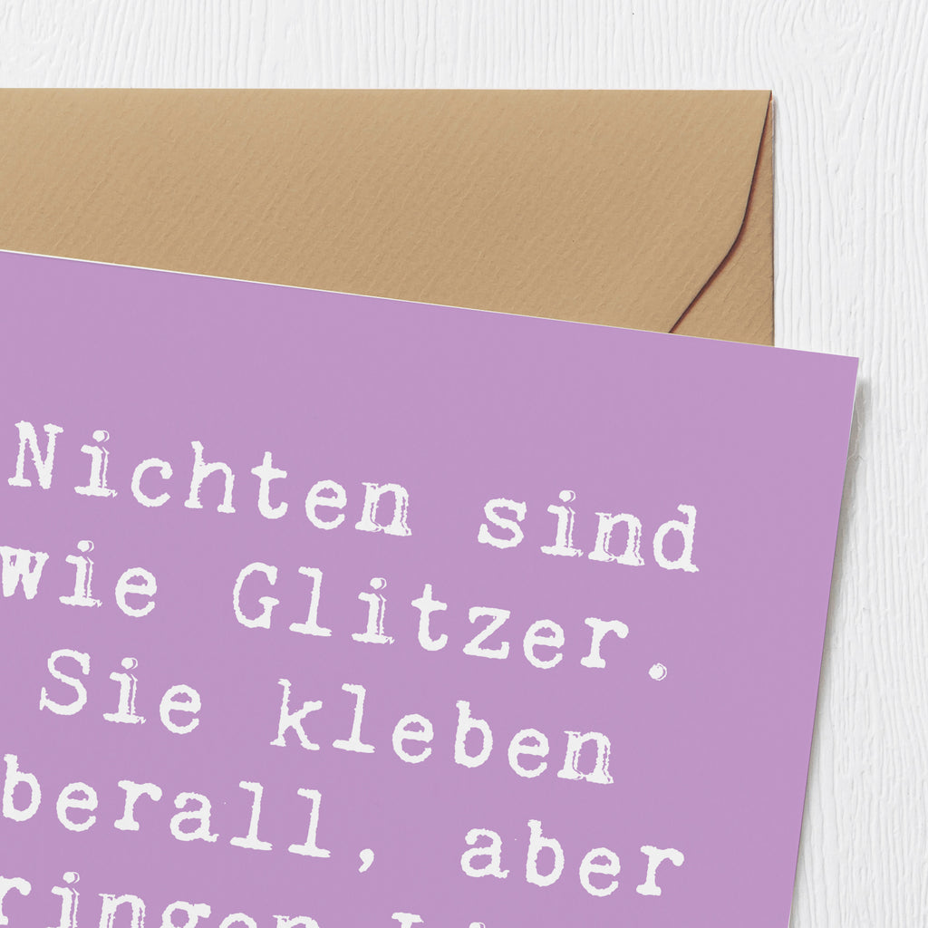 Deluxe Karte Spruch Nichte Glitzer Karte, Grußkarte, Klappkarte, Einladungskarte, Glückwunschkarte, Hochzeitskarte, Geburtstagskarte, Hochwertige Grußkarte, Hochwertige Klappkarte, Familie, Vatertag, Muttertag, Bruder, Schwester, Mama, Papa, Oma, Opa