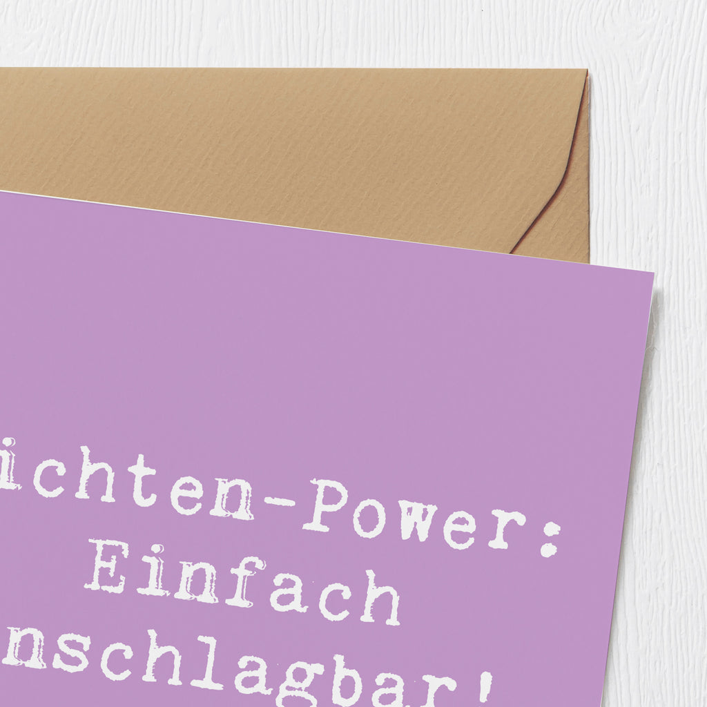 Deluxe Karte Spruch Nichte Power Karte, Grußkarte, Klappkarte, Einladungskarte, Glückwunschkarte, Hochzeitskarte, Geburtstagskarte, Hochwertige Grußkarte, Hochwertige Klappkarte, Familie, Vatertag, Muttertag, Bruder, Schwester, Mama, Papa, Oma, Opa