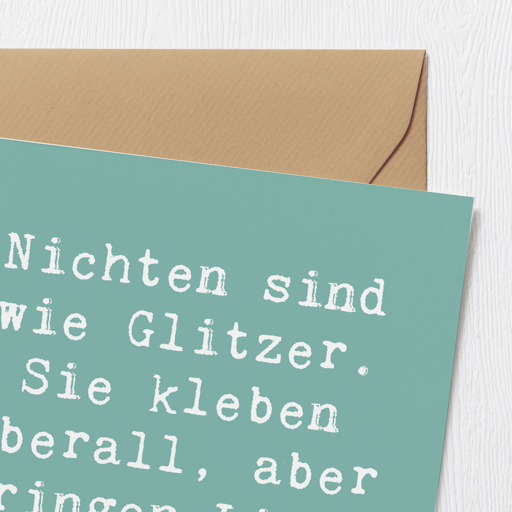 Deluxe Karte Spruch Nichte Glitzer Karte, Grußkarte, Klappkarte, Einladungskarte, Glückwunschkarte, Hochzeitskarte, Geburtstagskarte, Hochwertige Grußkarte, Hochwertige Klappkarte, Familie, Vatertag, Muttertag, Bruder, Schwester, Mama, Papa, Oma, Opa