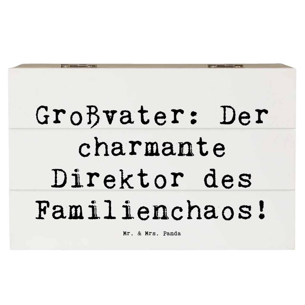 Holzkiste Spruch Großvater Direktor Holzkiste, Kiste, Schatzkiste, Truhe, Schatulle, XXL, Erinnerungsbox, Erinnerungskiste, Dekokiste, Aufbewahrungsbox, Geschenkbox, Geschenkdose, Familie, Vatertag, Muttertag, Bruder, Schwester, Mama, Papa, Oma, Opa