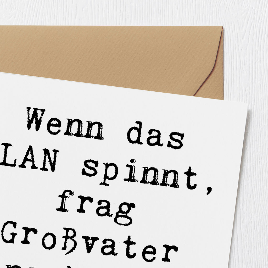 Deluxe Karte Spruch Großvater Wissen Karte, Grußkarte, Klappkarte, Einladungskarte, Glückwunschkarte, Hochzeitskarte, Geburtstagskarte, Hochwertige Grußkarte, Hochwertige Klappkarte, Familie, Vatertag, Muttertag, Bruder, Schwester, Mama, Papa, Oma, Opa