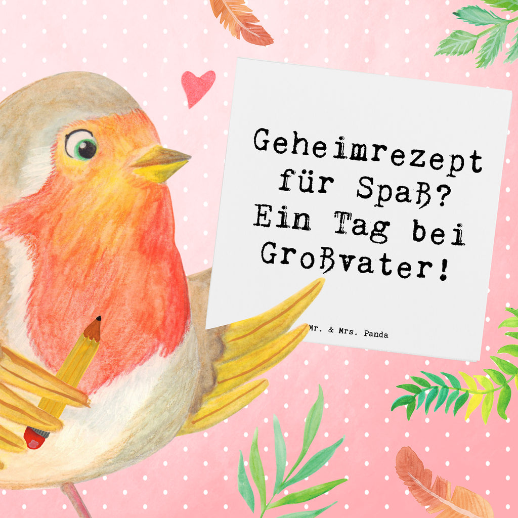 Deluxe Karte Spruch Tag bei Großvater Karte, Grußkarte, Klappkarte, Einladungskarte, Glückwunschkarte, Hochzeitskarte, Geburtstagskarte, Hochwertige Grußkarte, Hochwertige Klappkarte, Familie, Vatertag, Muttertag, Bruder, Schwester, Mama, Papa, Oma, Opa