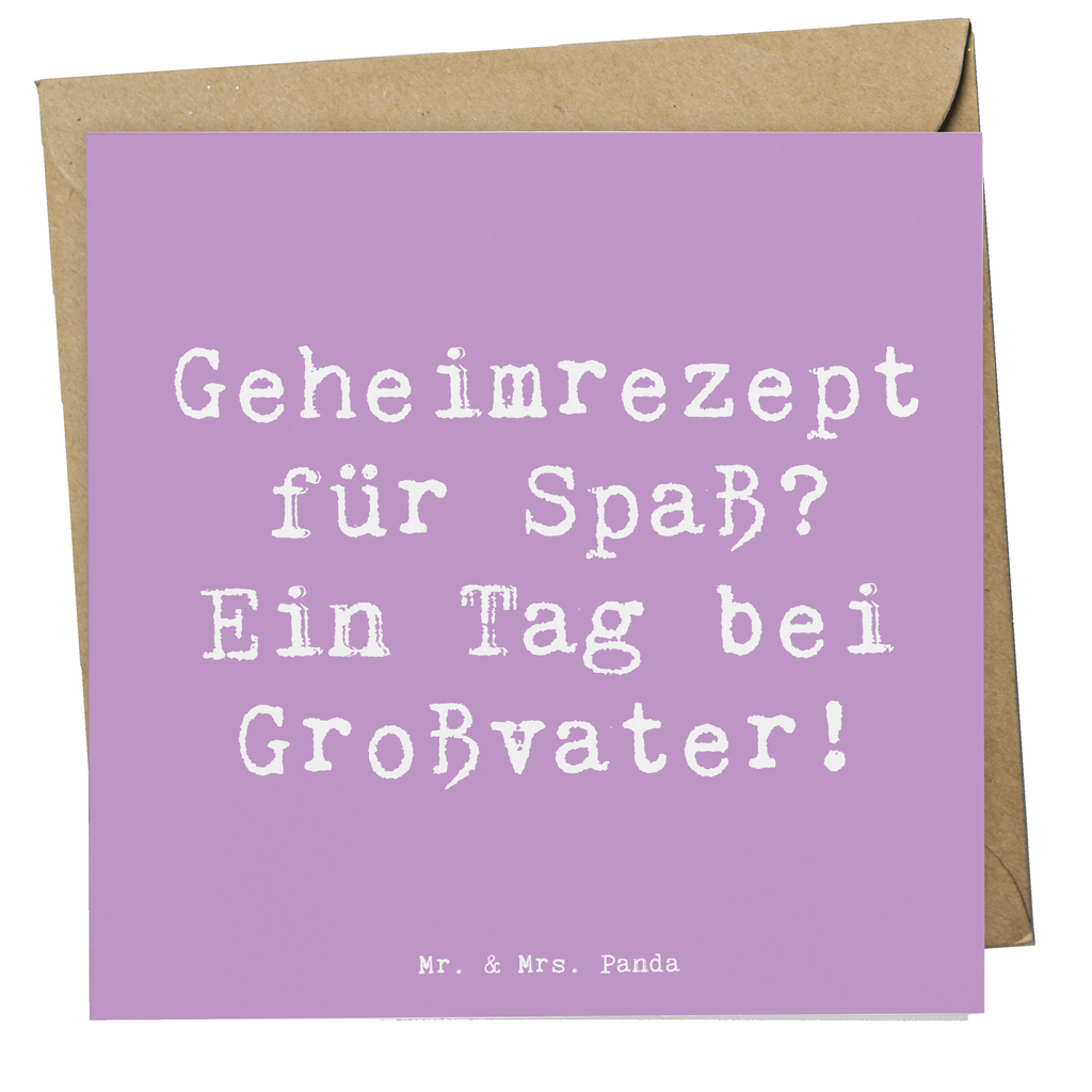 Deluxe Karte Spruch Tag bei Großvater Karte, Grußkarte, Klappkarte, Einladungskarte, Glückwunschkarte, Hochzeitskarte, Geburtstagskarte, Hochwertige Grußkarte, Hochwertige Klappkarte, Familie, Vatertag, Muttertag, Bruder, Schwester, Mama, Papa, Oma, Opa