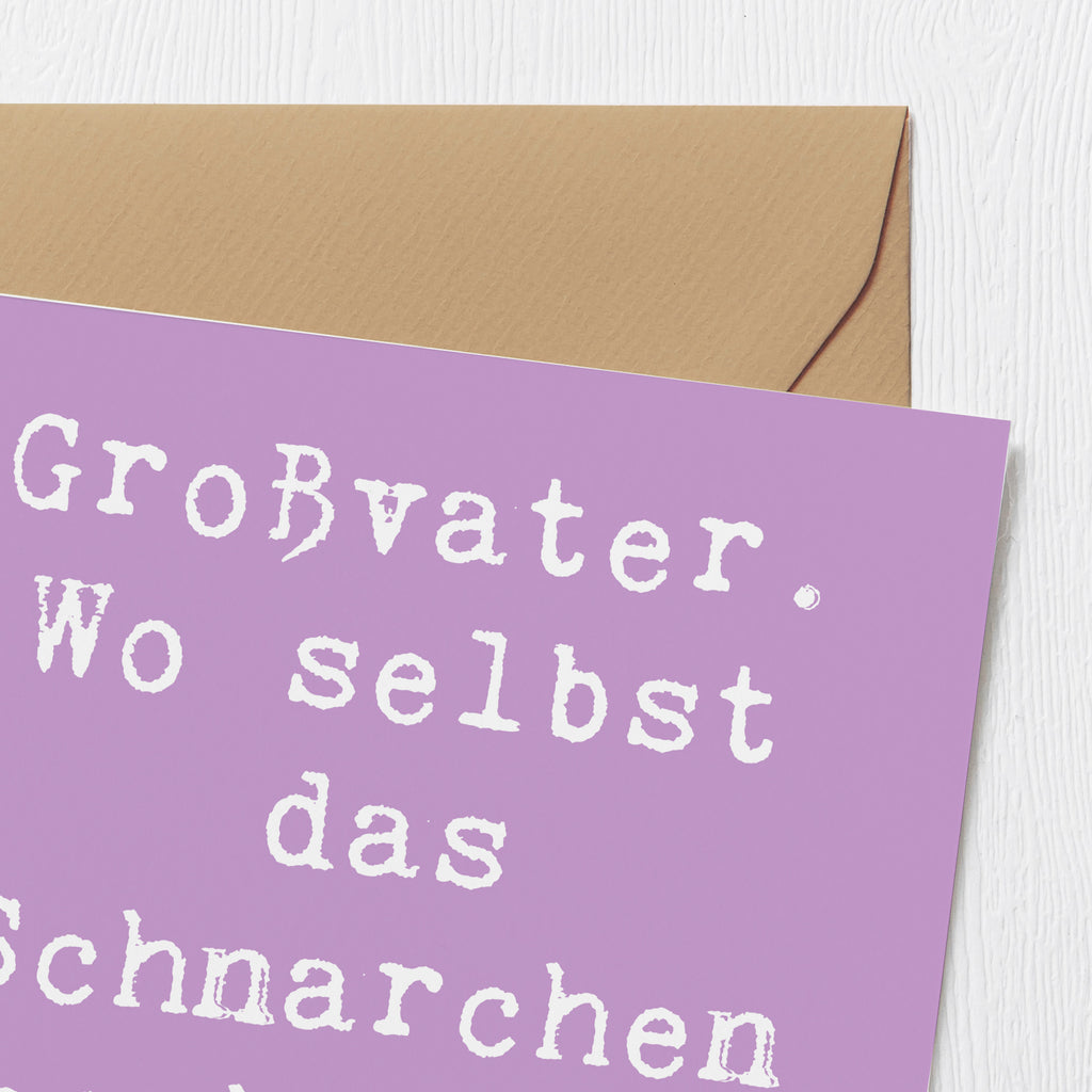 Deluxe Karte Spruch Großvater Geschichten Karte, Grußkarte, Klappkarte, Einladungskarte, Glückwunschkarte, Hochzeitskarte, Geburtstagskarte, Hochwertige Grußkarte, Hochwertige Klappkarte, Familie, Vatertag, Muttertag, Bruder, Schwester, Mama, Papa, Oma, Opa