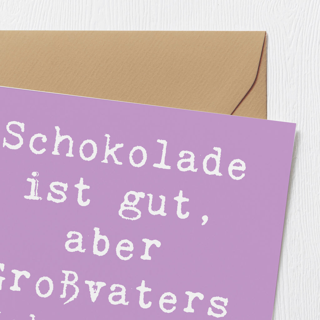 Deluxe Karte Spruch Großvaters Kekse Karte, Grußkarte, Klappkarte, Einladungskarte, Glückwunschkarte, Hochzeitskarte, Geburtstagskarte, Hochwertige Grußkarte, Hochwertige Klappkarte, Familie, Vatertag, Muttertag, Bruder, Schwester, Mama, Papa, Oma, Opa