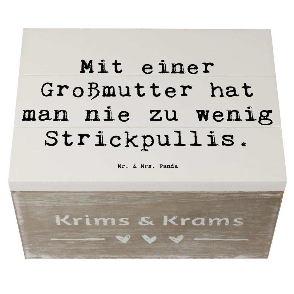 Holzkiste Spruch Großmutter Strickpullis Holzkiste, Kiste, Schatzkiste, Truhe, Schatulle, XXL, Erinnerungsbox, Erinnerungskiste, Dekokiste, Aufbewahrungsbox, Geschenkbox, Geschenkdose, Familie, Vatertag, Muttertag, Bruder, Schwester, Mama, Papa, Oma, Opa