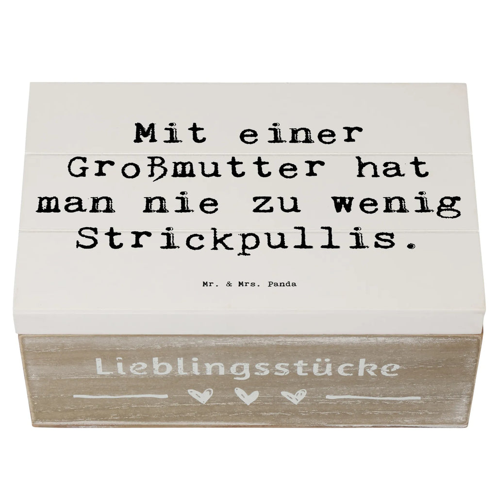 Holzkiste Spruch Großmutter Strickpullis Holzkiste, Kiste, Schatzkiste, Truhe, Schatulle, XXL, Erinnerungsbox, Erinnerungskiste, Dekokiste, Aufbewahrungsbox, Geschenkbox, Geschenkdose, Familie, Vatertag, Muttertag, Bruder, Schwester, Mama, Papa, Oma, Opa