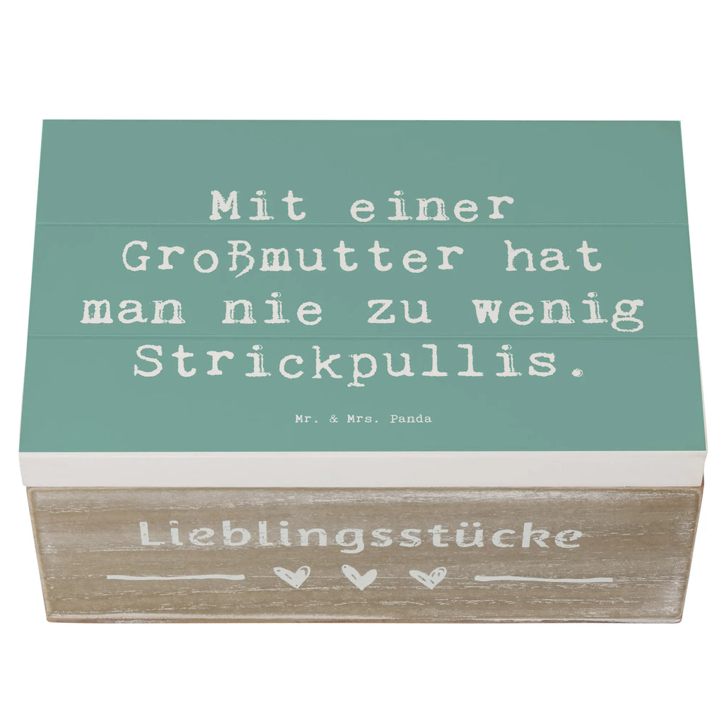 Holzkiste Spruch Großmutter Strickpullis Holzkiste, Kiste, Schatzkiste, Truhe, Schatulle, XXL, Erinnerungsbox, Erinnerungskiste, Dekokiste, Aufbewahrungsbox, Geschenkbox, Geschenkdose, Familie, Vatertag, Muttertag, Bruder, Schwester, Mama, Papa, Oma, Opa