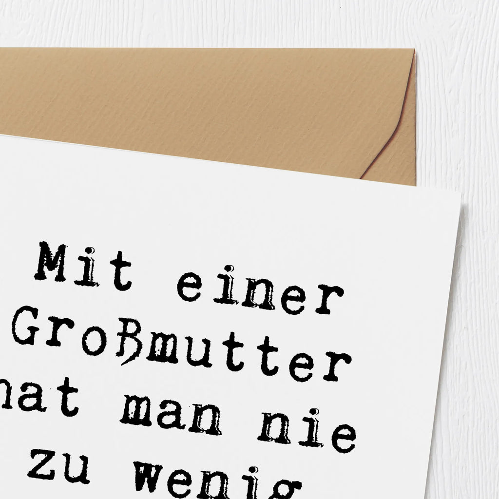 Deluxe Karte Spruch Großmutter Strickpullis Karte, Grußkarte, Klappkarte, Einladungskarte, Glückwunschkarte, Hochzeitskarte, Geburtstagskarte, Hochwertige Grußkarte, Hochwertige Klappkarte, Familie, Vatertag, Muttertag, Bruder, Schwester, Mama, Papa, Oma, Opa