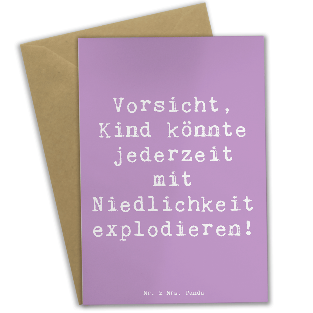 Grußkarte Spruch Explodierendes Kind Grußkarte, Klappkarte, Einladungskarte, Glückwunschkarte, Hochzeitskarte, Geburtstagskarte, Karte, Ansichtskarten, Familie, Vatertag, Muttertag, Bruder, Schwester, Mama, Papa, Oma, Opa