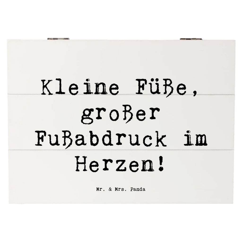 Holzkiste Spruch Kind Fußabdruck Holzkiste, Kiste, Schatzkiste, Truhe, Schatulle, XXL, Erinnerungsbox, Erinnerungskiste, Dekokiste, Aufbewahrungsbox, Geschenkbox, Geschenkdose, Familie, Vatertag, Muttertag, Bruder, Schwester, Mama, Papa, Oma, Opa