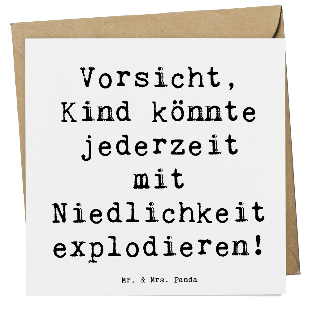 Deluxe Karte Spruch Explodierendes Kind Karte, Grußkarte, Klappkarte, Einladungskarte, Glückwunschkarte, Hochzeitskarte, Geburtstagskarte, Hochwertige Grußkarte, Hochwertige Klappkarte, Familie, Vatertag, Muttertag, Bruder, Schwester, Mama, Papa, Oma, Opa