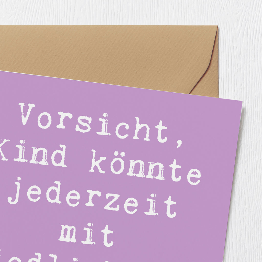 Deluxe Karte Spruch Explodierendes Kind Karte, Grußkarte, Klappkarte, Einladungskarte, Glückwunschkarte, Hochzeitskarte, Geburtstagskarte, Hochwertige Grußkarte, Hochwertige Klappkarte, Familie, Vatertag, Muttertag, Bruder, Schwester, Mama, Papa, Oma, Opa