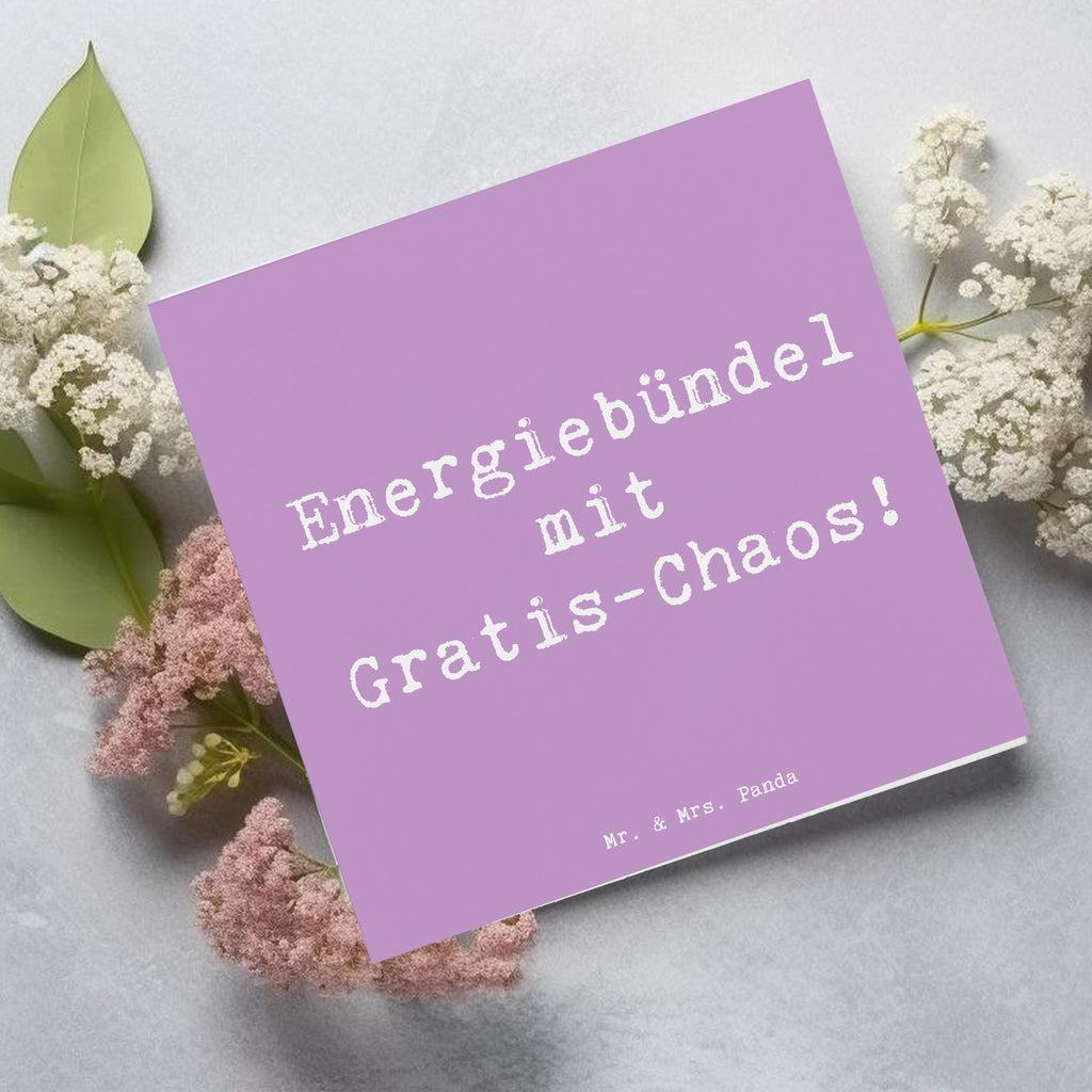 Deluxe Karte Spruch Kinder Energiebündel Karte, Grußkarte, Klappkarte, Einladungskarte, Glückwunschkarte, Hochzeitskarte, Geburtstagskarte, Hochwertige Grußkarte, Hochwertige Klappkarte, Familie, Vatertag, Muttertag, Bruder, Schwester, Mama, Papa, Oma, Opa