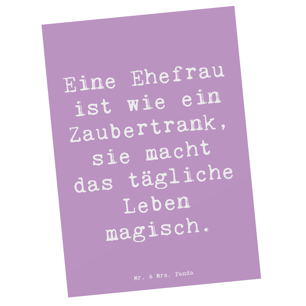 Postkarte Spruch Magische Ehefrau Postkarte, Karte, Geschenkkarte, Grußkarte, Einladung, Ansichtskarte, Geburtstagskarte, Einladungskarte, Dankeskarte, Ansichtskarten, Einladung Geburtstag, Einladungskarten Geburtstag, Familie, Vatertag, Muttertag, Bruder, Schwester, Mama, Papa, Oma, Opa