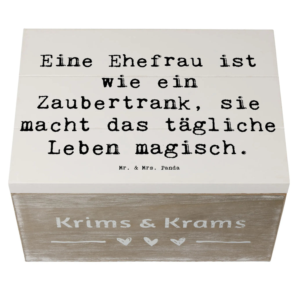 Holzkiste Spruch Magische Ehefrau Holzkiste, Kiste, Schatzkiste, Truhe, Schatulle, XXL, Erinnerungsbox, Erinnerungskiste, Dekokiste, Aufbewahrungsbox, Geschenkbox, Geschenkdose, Familie, Vatertag, Muttertag, Bruder, Schwester, Mama, Papa, Oma, Opa