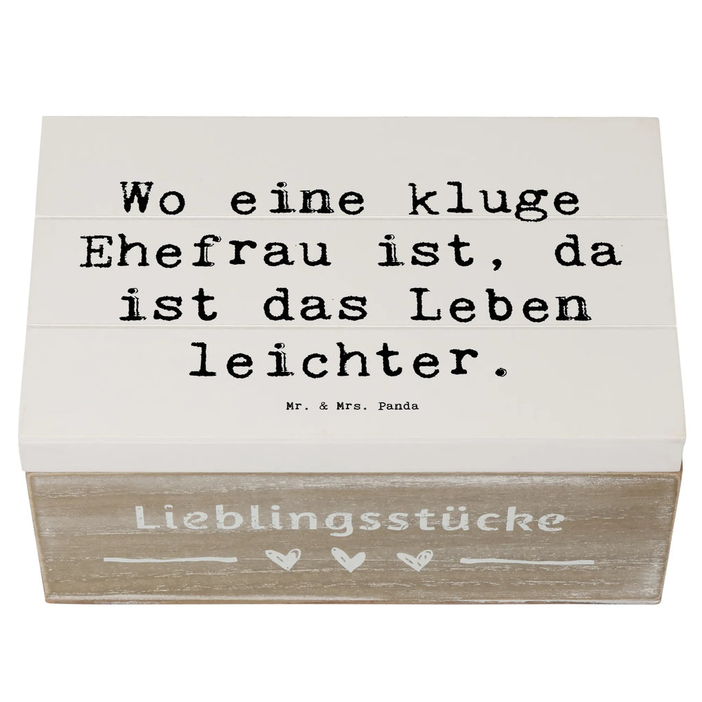 Holzkiste Spruch Kluge Ehefrau Holzkiste, Kiste, Schatzkiste, Truhe, Schatulle, XXL, Erinnerungsbox, Erinnerungskiste, Dekokiste, Aufbewahrungsbox, Geschenkbox, Geschenkdose, Familie, Vatertag, Muttertag, Bruder, Schwester, Mama, Papa, Oma, Opa