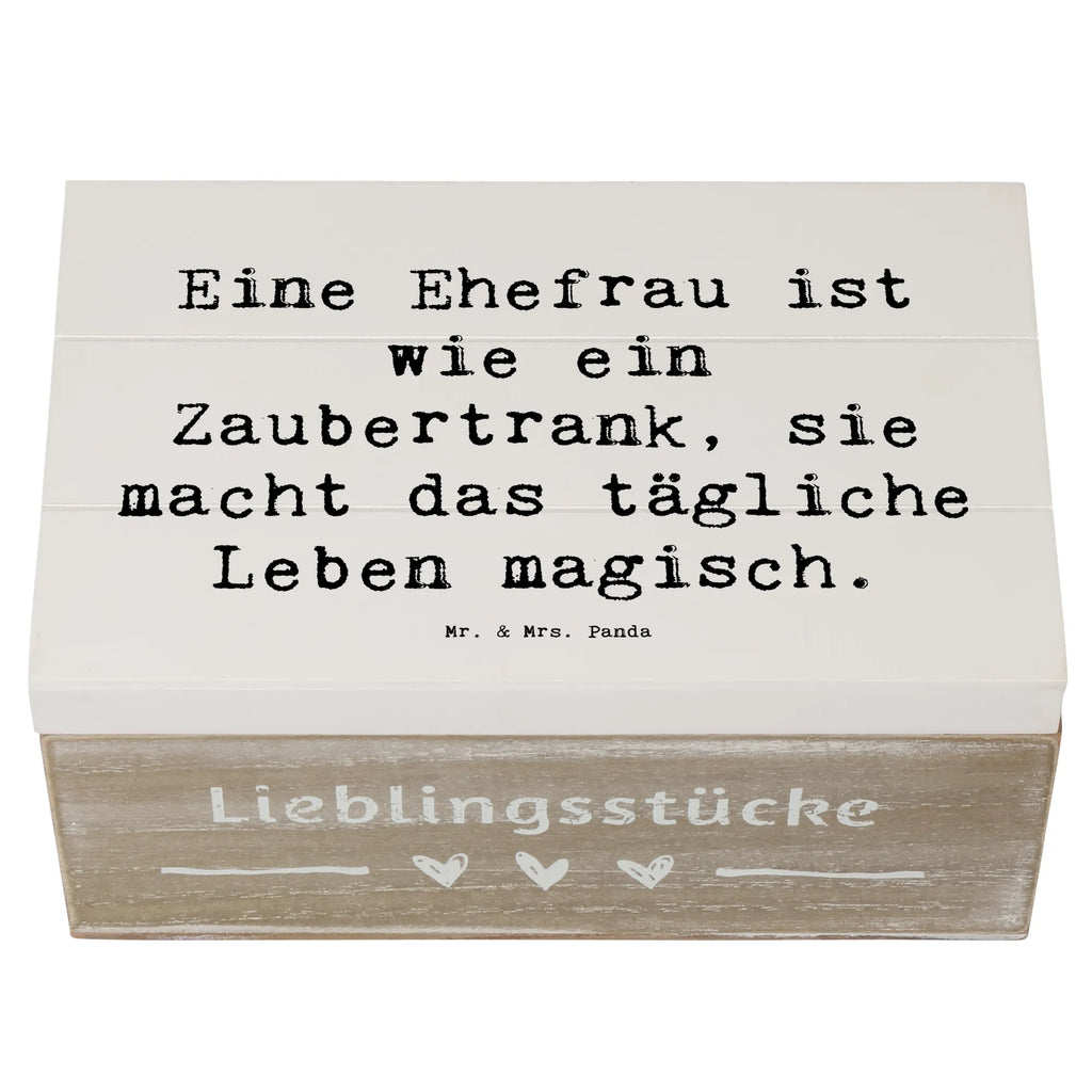 Holzkiste Spruch Magische Ehefrau Holzkiste, Kiste, Schatzkiste, Truhe, Schatulle, XXL, Erinnerungsbox, Erinnerungskiste, Dekokiste, Aufbewahrungsbox, Geschenkbox, Geschenkdose, Familie, Vatertag, Muttertag, Bruder, Schwester, Mama, Papa, Oma, Opa