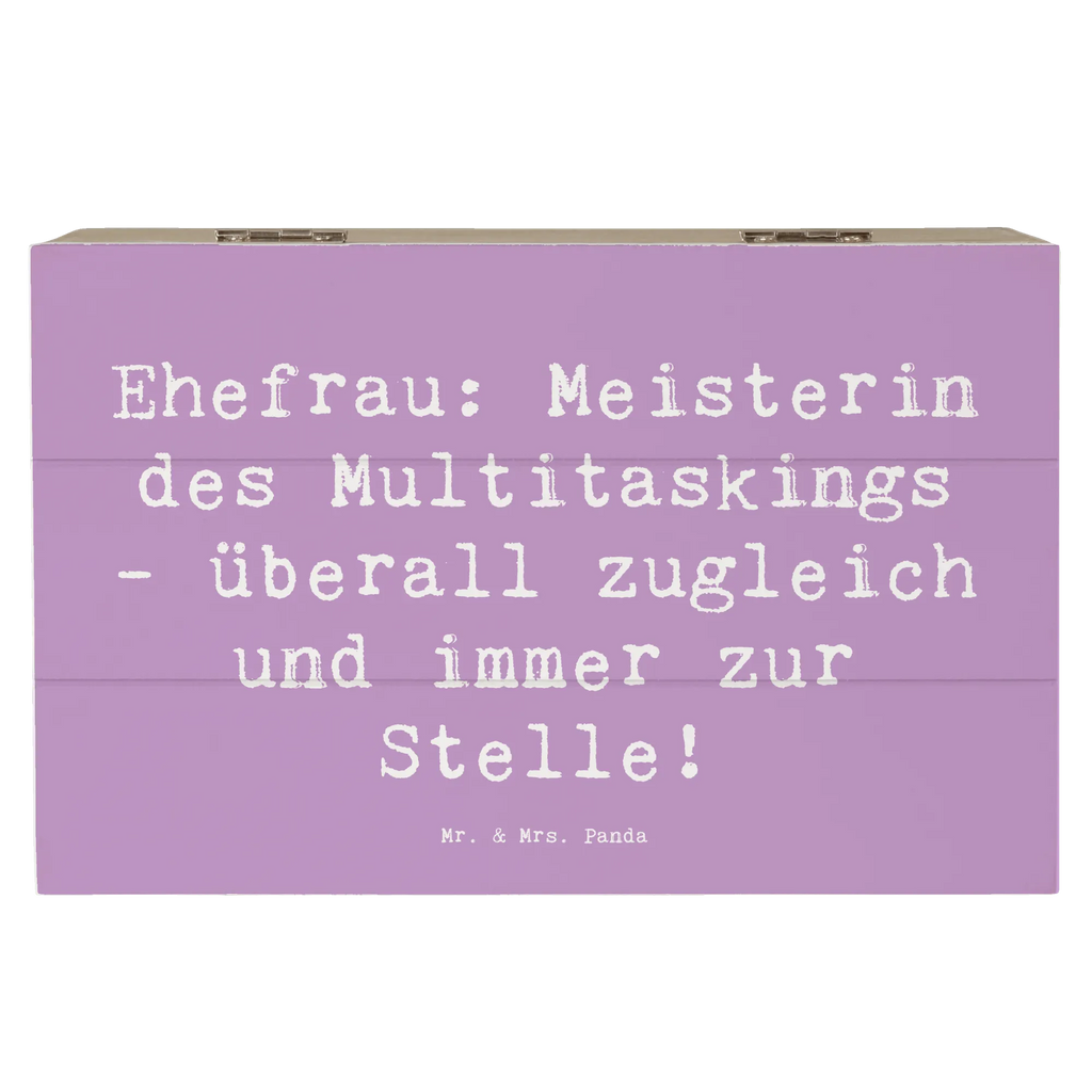 Holzkiste Spruch Ehefrau Meisterin Holzkiste, Kiste, Schatzkiste, Truhe, Schatulle, XXL, Erinnerungsbox, Erinnerungskiste, Dekokiste, Aufbewahrungsbox, Geschenkbox, Geschenkdose, Familie, Vatertag, Muttertag, Bruder, Schwester, Mama, Papa, Oma, Opa