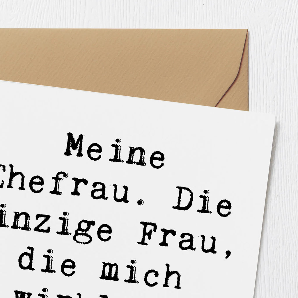 Deluxe Karte Spruch Ehefrau Verständnis Karte, Grußkarte, Klappkarte, Einladungskarte, Glückwunschkarte, Hochzeitskarte, Geburtstagskarte, Hochwertige Grußkarte, Hochwertige Klappkarte, Familie, Vatertag, Muttertag, Bruder, Schwester, Mama, Papa, Oma, Opa