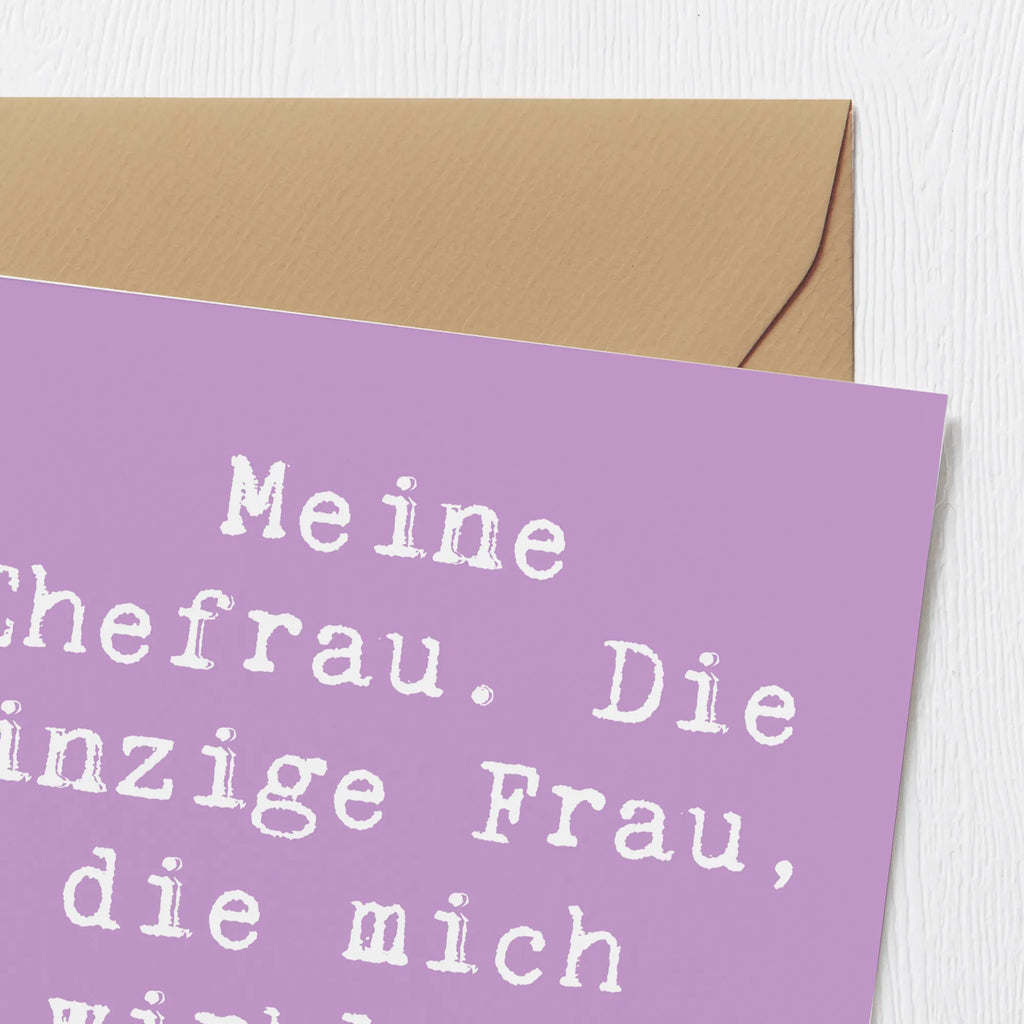 Deluxe Karte Spruch Ehefrau Verständnis Karte, Grußkarte, Klappkarte, Einladungskarte, Glückwunschkarte, Hochzeitskarte, Geburtstagskarte, Hochwertige Grußkarte, Hochwertige Klappkarte, Familie, Vatertag, Muttertag, Bruder, Schwester, Mama, Papa, Oma, Opa