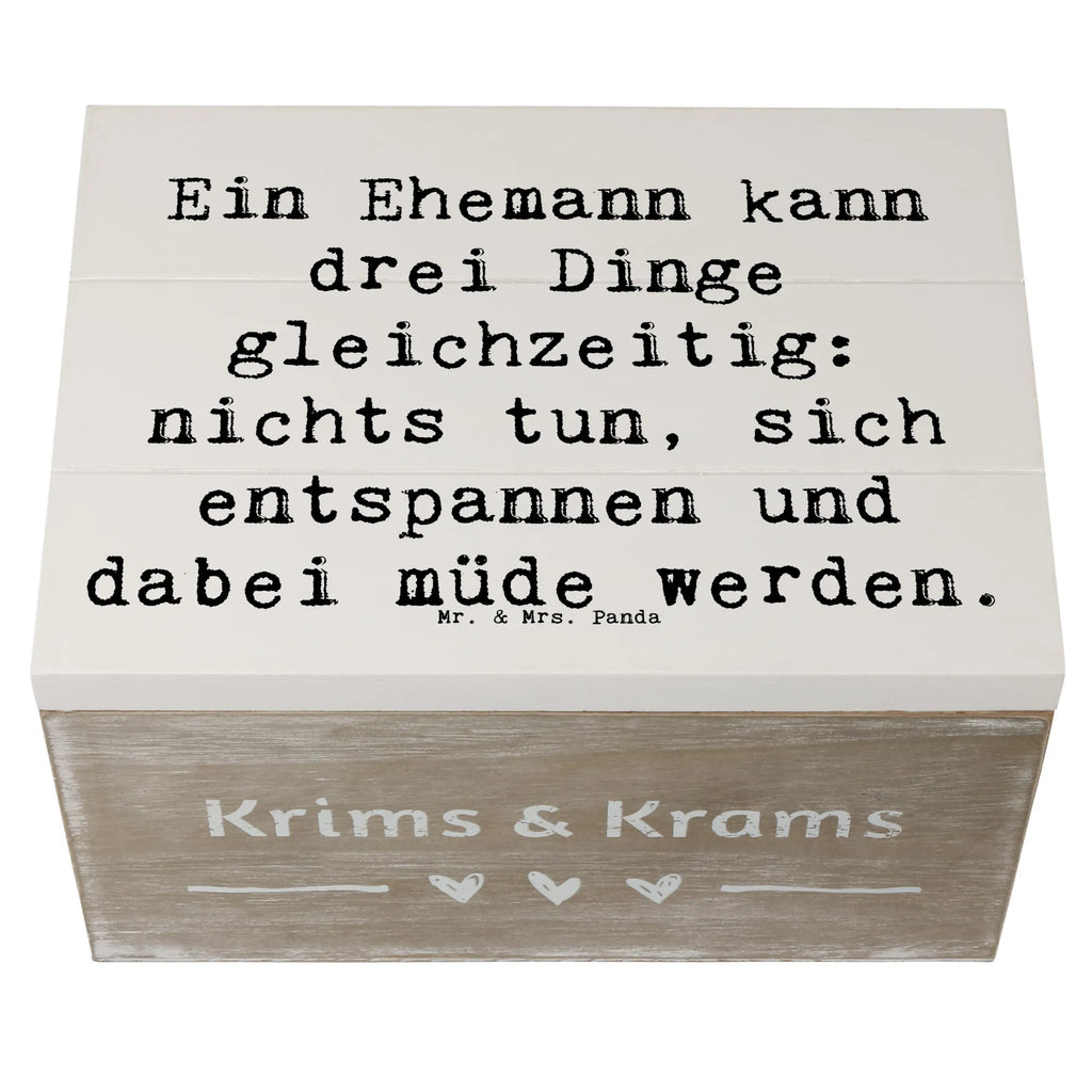 Holzkiste Spruch Ehemann Fähigkeiten Holzkiste, Kiste, Schatzkiste, Truhe, Schatulle, XXL, Erinnerungsbox, Erinnerungskiste, Dekokiste, Aufbewahrungsbox, Geschenkbox, Geschenkdose, Familie, Vatertag, Muttertag, Bruder, Schwester, Mama, Papa, Oma, Opa