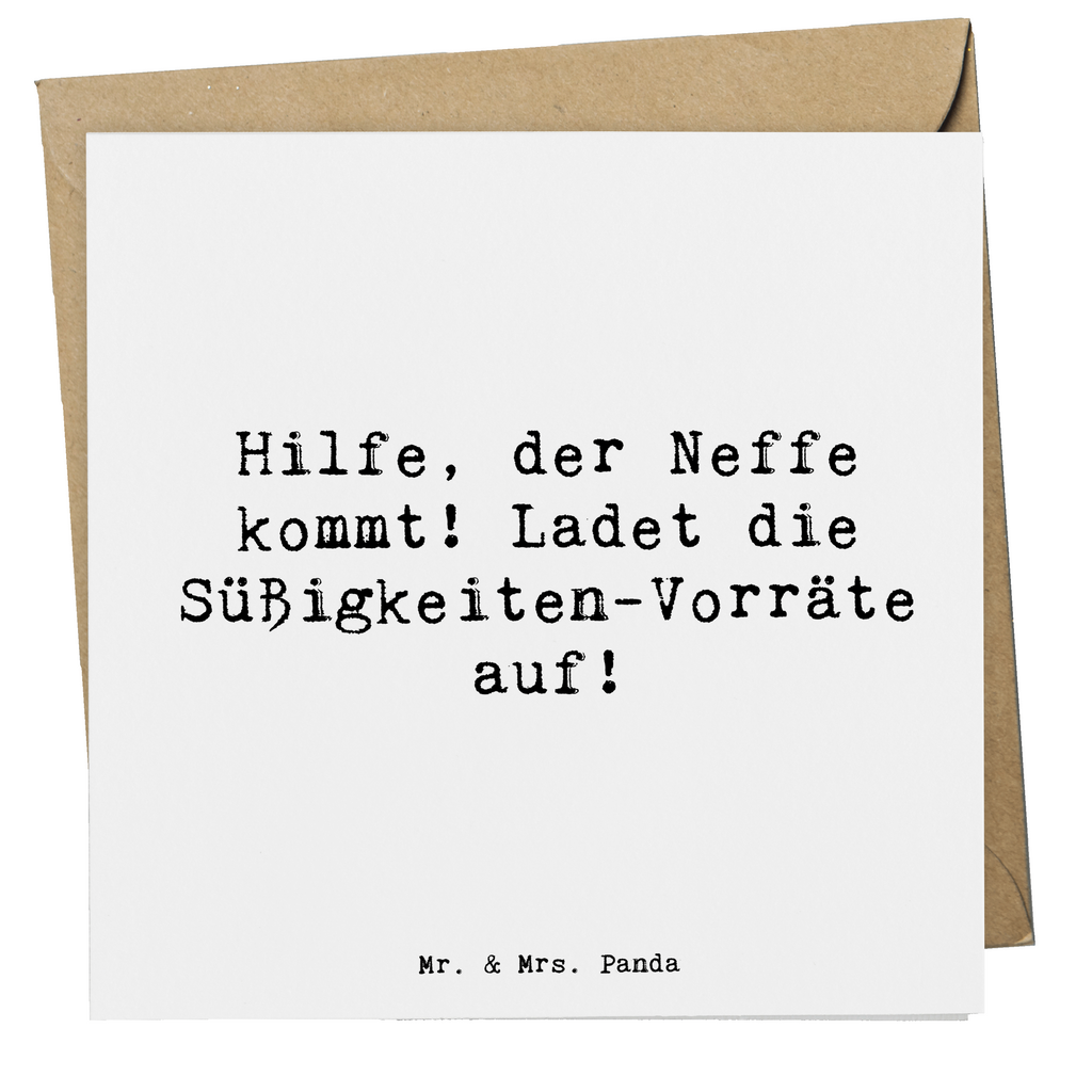 Deluxe Karte Spruch Neffe Besuch Karte, Grußkarte, Klappkarte, Einladungskarte, Glückwunschkarte, Hochzeitskarte, Geburtstagskarte, Hochwertige Grußkarte, Hochwertige Klappkarte, Familie, Vatertag, Muttertag, Bruder, Schwester, Mama, Papa, Oma, Opa